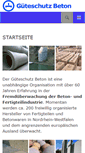 Mobile Screenshot of gueteschutz-beton.de