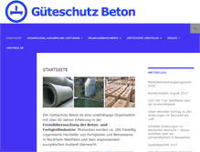Tablet Screenshot of gueteschutz-beton.de